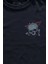Lacivert Tişört Skull Kuru Kafa Urban Street Culture Minimal Baskılı Unisex T-Shirt 2