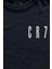 Lacivert Tişört Cristiano Ronaldo Cr7 Minimal Ön Baskılı Tişört Unisex T-Shirt 2