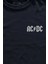 Unisex Lacivert T-Shirt Ac Dc Hard Rock Music Müzik Minimal Ön Baskılı Tişört 2