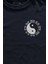 Lacivert Tişört Siyah ve Beyaz Ying Yang Pokemon Minimal Baskılı Unisex T-Shirt 2