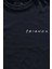 Unisex Lacivert T-Shirt Film Friends Yazı Minimal Ön Baskılı Tişört 2