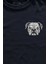 Unisex Lacivert T-Shirt Bulldog Boks Minimal Ön Baskılı Tişört Regular Fit 2