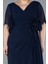 Kısa Kol Bacak Dekolteli Uzun Şifon Büyük Beden Abiye ABU4911 4