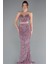 Straplez Uzun Pullu Abiye Elbise ABU5014 1