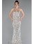 Straplez Uzun Pullu Abiye Elbise ABU5014 1