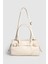 Kadın Aura Soft Deri El ve Çapraz Askılı Çanta Krem 3
