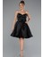 Straplez Kısa Saten Davet Elbisesi ABK2393 1
