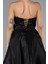 Straplez Kısa Saten Davet Elbisesi ABK2393 4