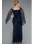 Uzun Kol Boncuklu Büyük Beden Abiye ABU5067 2