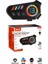 Rgb Işıklı Su Geçirmez Ipx8 Bluetooth V5.4 Interkom Motosiklet Kask Kulaklık Interkom S-35 1