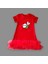 Fırfırlı Kırmızı Çocuk Elbisesi 1