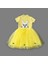 Trendy Sarı Kız Çocuk Elbisesi 1