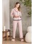 Pudra Penye Kadın Pijama Takımı 2200 1