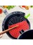 Bfs Renkli Isıya Dayanıklı Yıkanılabilir Silikon Fırın ve Airfryer Yuvarlak Pişirme Matı 23 cm 5