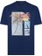 Erkek Lacivert Baskılı Pamuklu Tişört - Sunshine Paradise 1