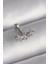 Bfs 316L Çelik Gümüş Renk Zirkon Taşlı Çiçek Tragus Piercing 1