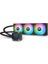 360MM LA360-S LCD CL-W462-PL12SW-A AM5-1851P Argb LED Göstergeli Sıvı Soğutmalı Işlemci Fanı 1