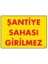 Şantiye Sahası Uyarı Levhası 25X35 KOD:1405 1