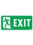Exit Sol Uyarı Levhası 17,5X25 KOD:950 1