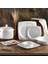 Bone Square Porselen 60 Parça 12 Kişilik Yemek Takımı - 45008 1
