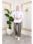 Beli Lastikli Keten Pantolon - Haki / A0104 3