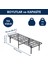 Smart Base Tek Kişilik Katlanır Metal Karyola 7