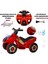 Renkli LED Işıklı Müzikli Akülü Atv Çocuk Motoru – Kırmızı 2