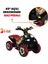Renkli LED Işıklı Müzikli Akülü Atv Çocuk Motoru – Kırmızı 5