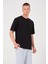 Erkek %100 Pamuk Oversize Tişört Basic Bisiklet Yaka Kısa Kollu T-Shirt 2