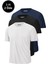 Erkek 3'lü Paket %100 Pamuk Slim Fit Sporcu Tişört Basic Bisiklet Yaka Kısa Kollu T-Shirt 1