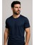 Erkek %100 Pamuk Slim Fit Sporcu Tişört Basic Bisiklet Yaka Kısa Kollu T-Shirt 1
