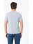 Erkek V Yaka %100 Pamuk Kısa Kollu Gri T-Shirt Basic Erkek Tişört 3
