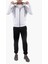 Şardonlu Fermuarlı Kapüşonlu Gri Sweatshirt Polar Hırka 1