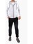 Şardonlu Fermuarlı Kapüşonlu Gri Sweatshirt Polar Hırka 2