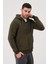 Unisex Fermuarlı Kanguru Cep 3 Iplik Sweatshirt Içi Polar 2