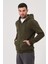 Unisex Fermuarlı Kanguru Cep 3 Iplik Sweatshirt Içi Polar 3