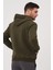 Unisex Fermuarlı Kanguru Cep 3 Iplik Sweatshirt Içi Polar 4