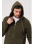 Unisex Fermuarlı Kanguru Cep 3 Iplik Sweatshirt Içi Polar 5