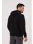 Unisex Fermuarlı Kanguru Cep 3 Iplik Sweatshirt Içi Polar 4