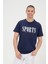 Erkek Lacivet Basic T-Shirt Baskılı Slim Fit %100 Pamuk Tişört 2