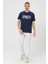 Erkek Lacivet Basic T-Shirt Baskılı Slim Fit %100 Pamuk Tişört 3