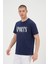 Erkek Lacivet Basic T-Shirt Baskılı Slim Fit %100 Pamuk Tişört 5