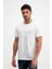 Ekru Erkek Yıkamalı Basic T-Shirt 1