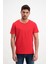 Kırmızı Erkek Yıkamalı Basic T-Shirt 1