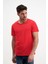 Kırmızı Erkek Yıkamalı Basic T-Shirt 3