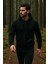 Erkek Kapüşonlu Pamuklu Sweatshirt Hırka Fermuarlı Rahat Kalıp Basic Hırka 5