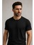 Erkek %100 Pamuk Slim Fit Sporcu Tişört Basic Bisiklet Yaka Kısa Kollu T-Shirt 4