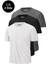 Erkek 3'lü Paket %100 Pamuk Slim Fit Sporcu Tişört Basic Bisiklet Yaka Kısa Kollu T-Shirt 1