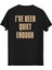 I've Been Unısex Siyah Baskılı Tshirt 1