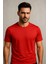 Erkek %100 Pamuk Slim Fit Sporcu Tişört Basic Bisiklet Yaka Kısa Kollu T-Shirt 5